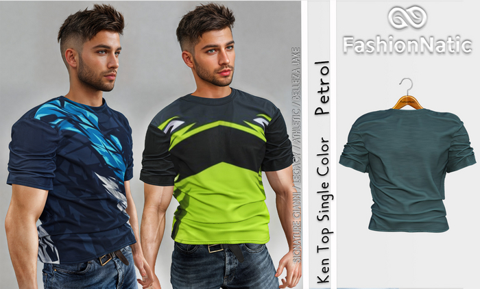 Top Ken Men's Petrol - Signature Gianni, Belleza Jake, Legacy, Athletic - FashionNatic