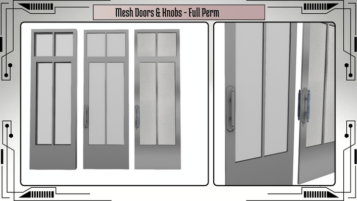 Mesh Doors & Knobs - Full Perm