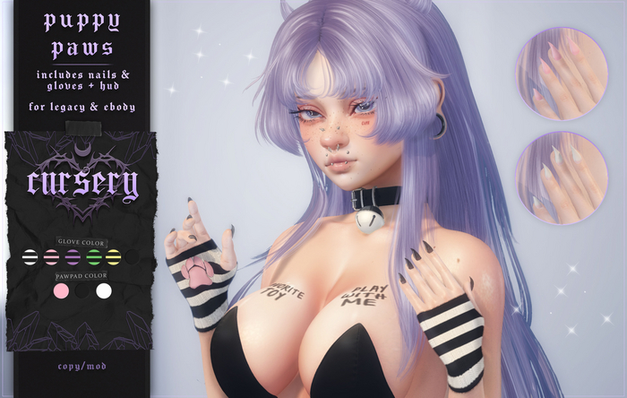 . Cursery . - Puppy Paws - Fatpack