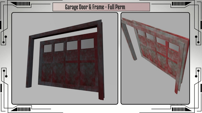 Mesh Garage Door & Frame - Full Perm