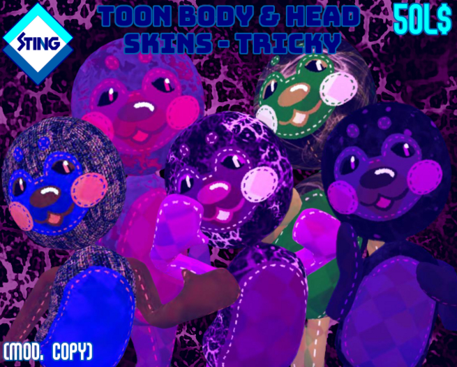 [STING WORLD] Tricky Toon Body + Head Skins