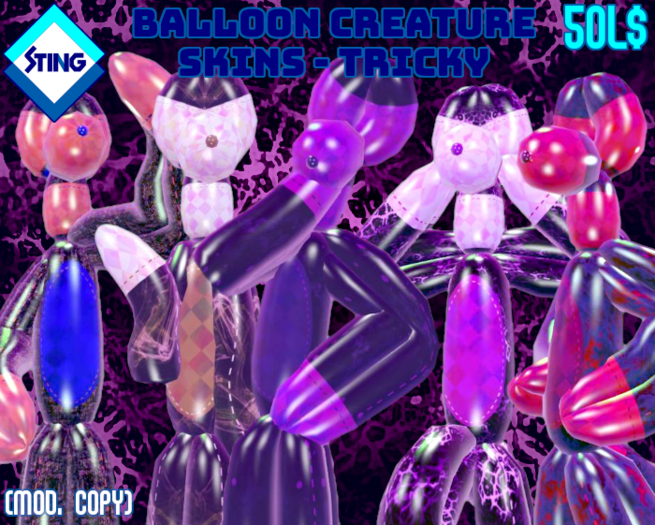 [STING WORLD] Tricky Balloon Creature Skins