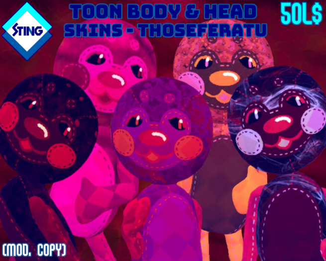 [STING WORLD] Thoseferatu Toon Body + Head Skins