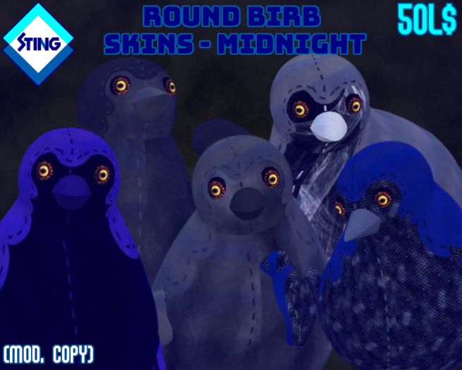 [STING WORLD] Midnight Round Birb Skins