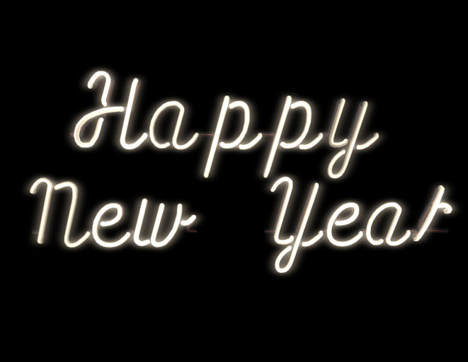 **Happy New Year Neon Sign