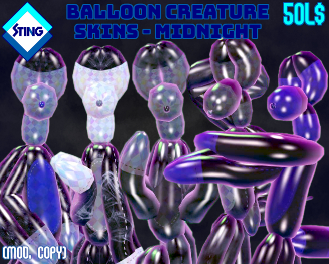 [STING WORLD] Midnight Balloon Creature Skins