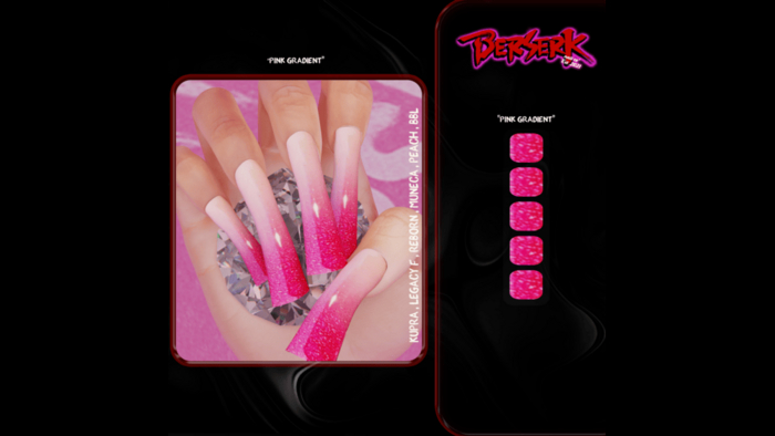 BERSERK Pink Gradient long duck