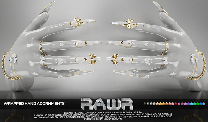 RAWR! Wrapped Adornments DEMO (add me)