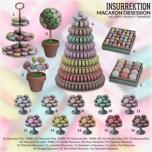 02. [IK] Macaron Obsession - Macarons Tree - RARE