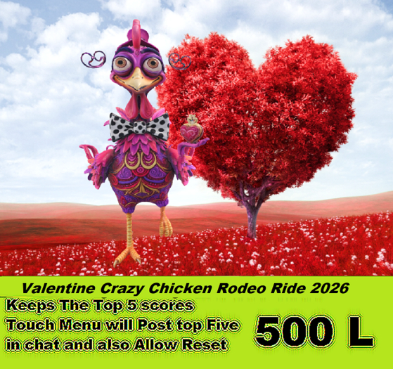 Valentine Crazy ChickenRodeo Ride 2026