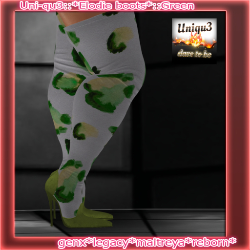Uni-qu3::*Elodie boots*:Green: 