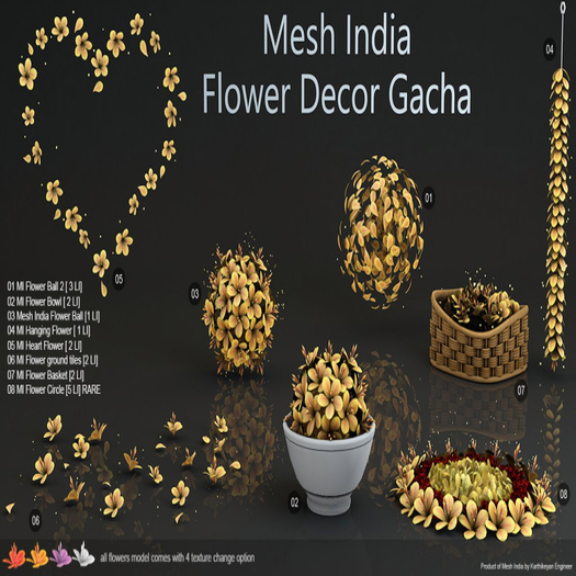 08 MI Flower Circle [4 LI] RARE