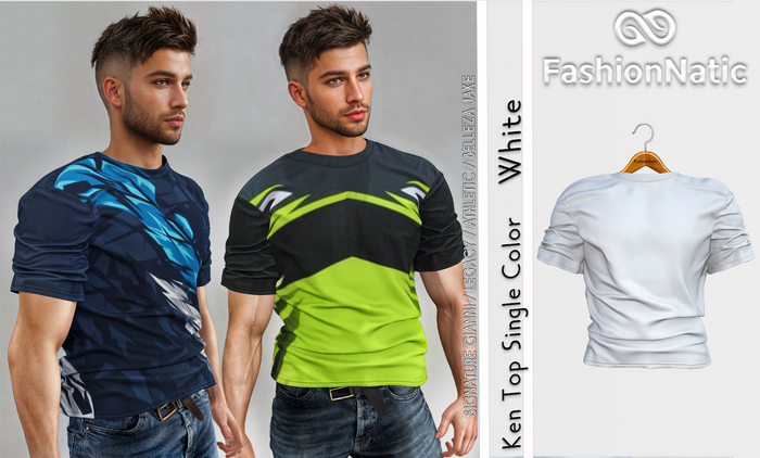 Top Ken Men's White - Signature Gianni, Belleza Jake, Legacy, Athletic - FashionNatic
