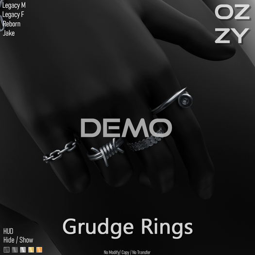 OZZY DEMO - Grudge Rings - FATPACK