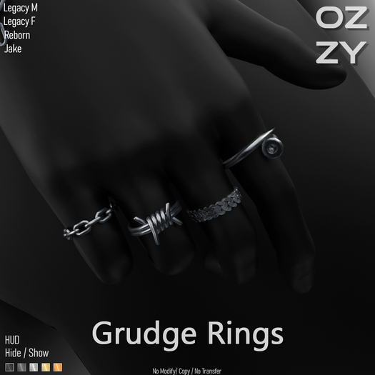OZZY - Grudge Rings - FATPACK