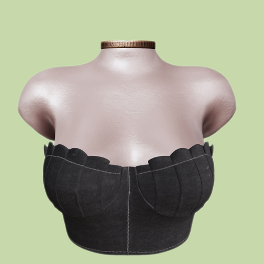BLUEBELL Cindy Strapless Top BLACK