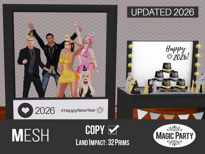 HNY Photo Frame SET 2026 [With Poses] - New Years