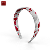 White Valentines Retro Headband