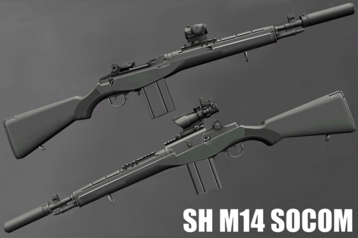 SH RP Prop Gun - M14 SOCOM