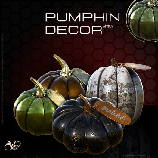 :.VEX:. Decor Pumpkin : LOVED (Add)