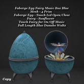 Faberge Egg Fairy Music Box Blue1