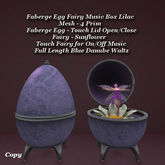 Faberge Egg Fairy Music Box Lilac1