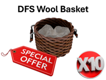 DFS Wool Basket x 10 for L$8 [Actual Item] *** SPECIAL OFFER ***