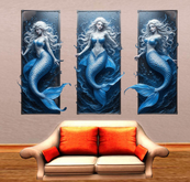 Wall Deco Sticker Mural Water Mermaid 4