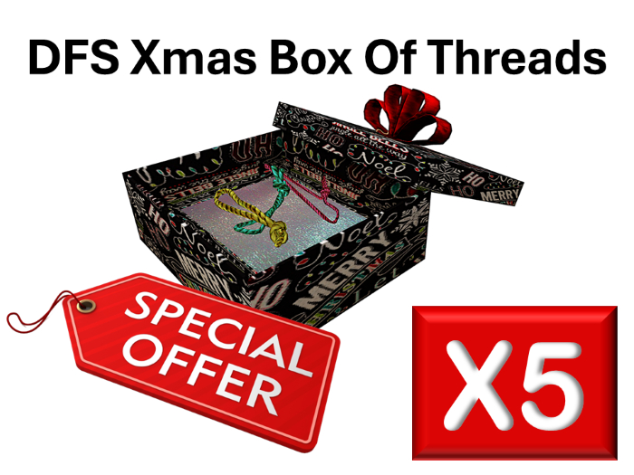 DFS Xmas Box Of Threads x 5 for L$15 [Actual Item] *** SPECIAL OFFER ***