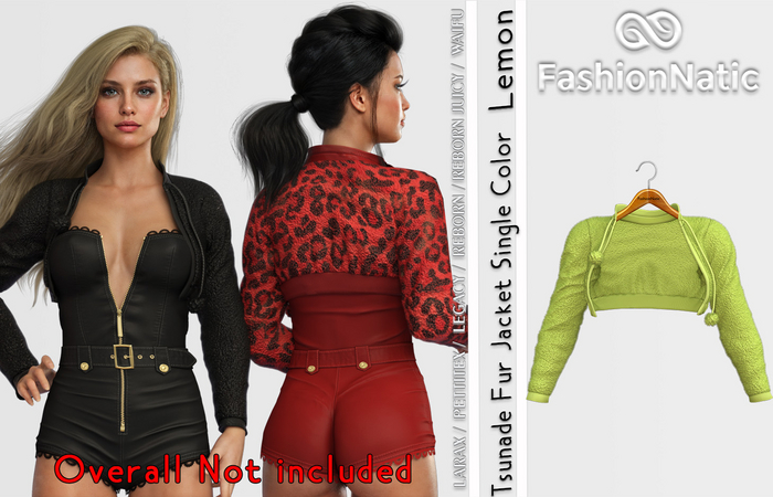 Jacket Fur Tsunade Lemon - Reborn, Waifu, Legacy, LaraX, PetiteX FashionNatic