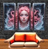 Wall Deco Sticker Mural Water Mermaid sirène 8