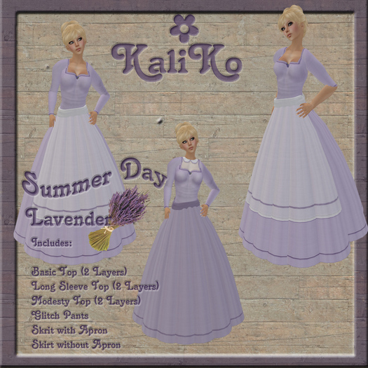 KaliKo - Summer Day Lavender Dress