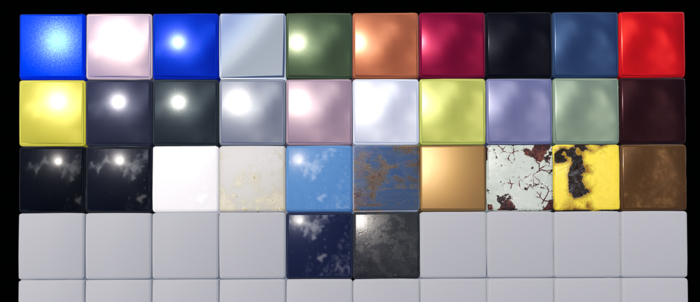 32 PBR Materials - Car Paints (01)