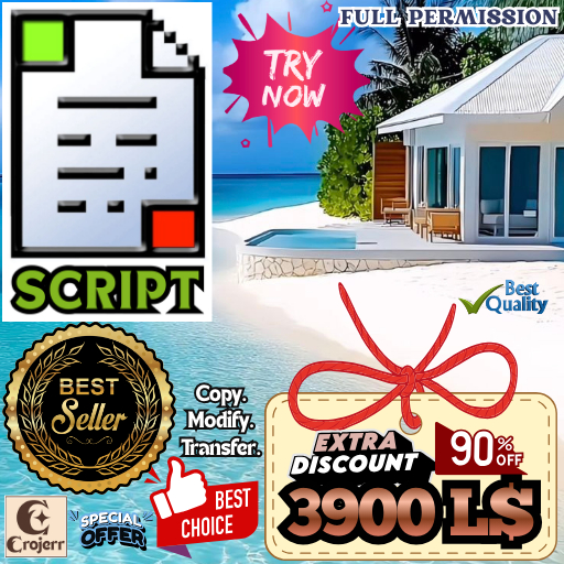 TipJar V1.0 – Full Perm Simple Donation Script