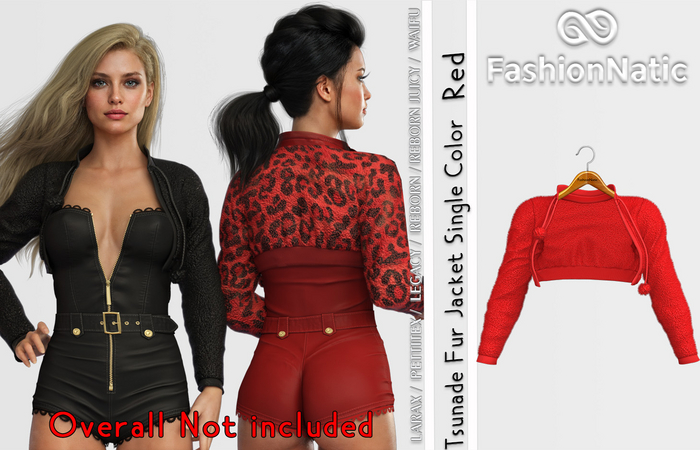 Jacket Fur Tsunade Red - Reborn, Waifu, Legacy, LaraX, PetiteX FashionNatic