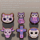 * Full Perm Mesh * Dia de Los Muertos Cookies *( Classic & PBR )