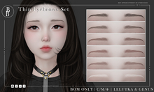 BB ~ Thin Eyebrows Set // Lelutka 