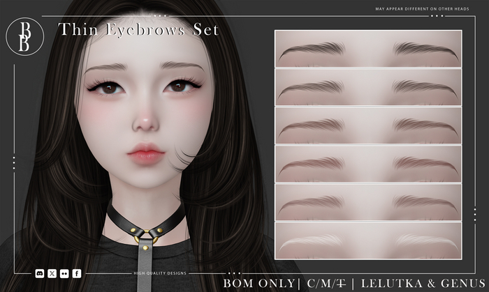 BB ~ Thin Eyebrows Set // Genus