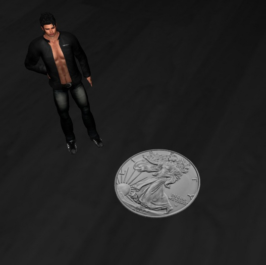 Silver Eagle Dollar Coin Flipping