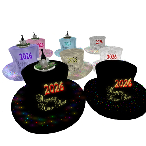 NEW YEAR  2026 Top Hats - Set #2