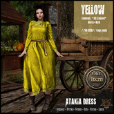 //R3D// Medieval Dress - Atakia Yellow