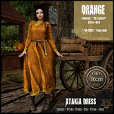 //R3D// Medieval Dress - Atakia Orange