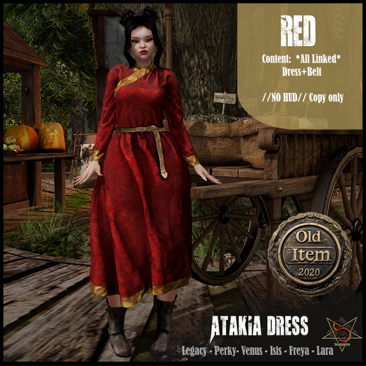 //R3D// Medieval Dress - Atakia Red