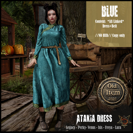 //R3D// Medieval Dress - Atakia Blue