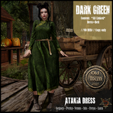 //R3D// Medieval Dress - Atakia Dark Green