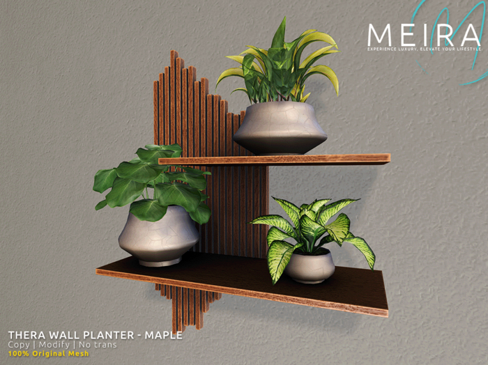 Meira Thera Wall Planter - Maple