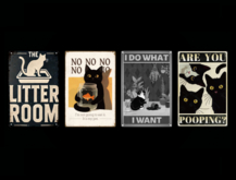 *6KW* FULL PERM Textures (Metal Cat Signs)