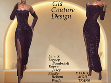 "GCD" Grace Shimmering Gown Purple