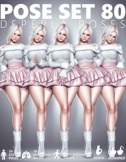 DePERLA POSES - Set 80 Static + Breathing + Soft Movement