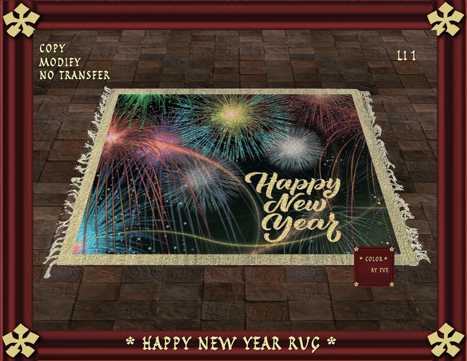 Happy New Year Rug
